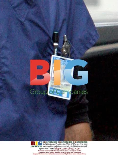 George Clooney on E.R. set