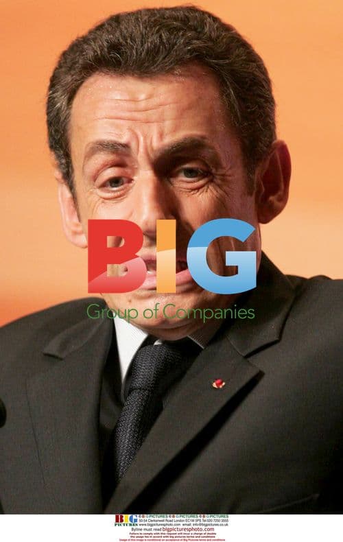 Nicolas Sarkozy at Right Wing Party Meeting