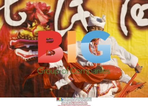 Chinese dancer performs folk dance at Lunar New Year