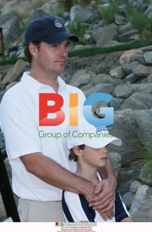 Chris O'Donnell and son at PGA Pro-Am