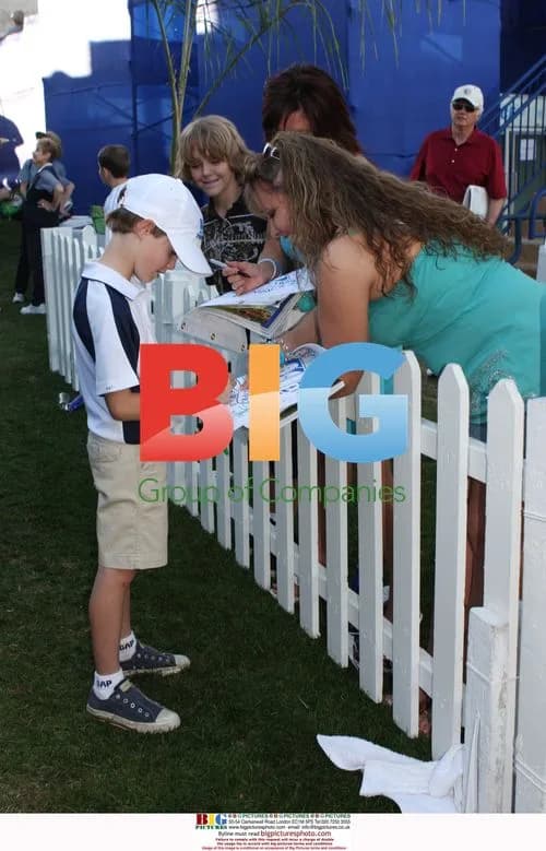 Chris O'Donnell and Son at Golf Tournament