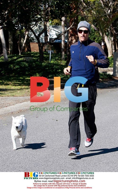 Matthew McConaughey Jogging with Dog