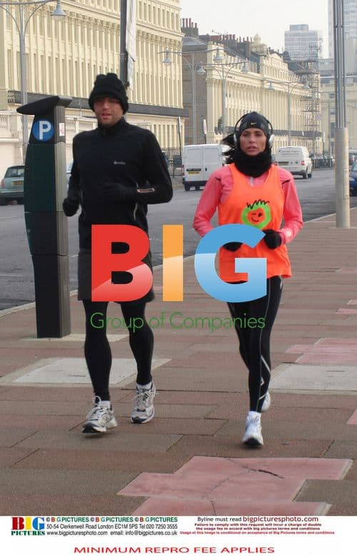 Katie Price and Peter Andre Training for Marathon