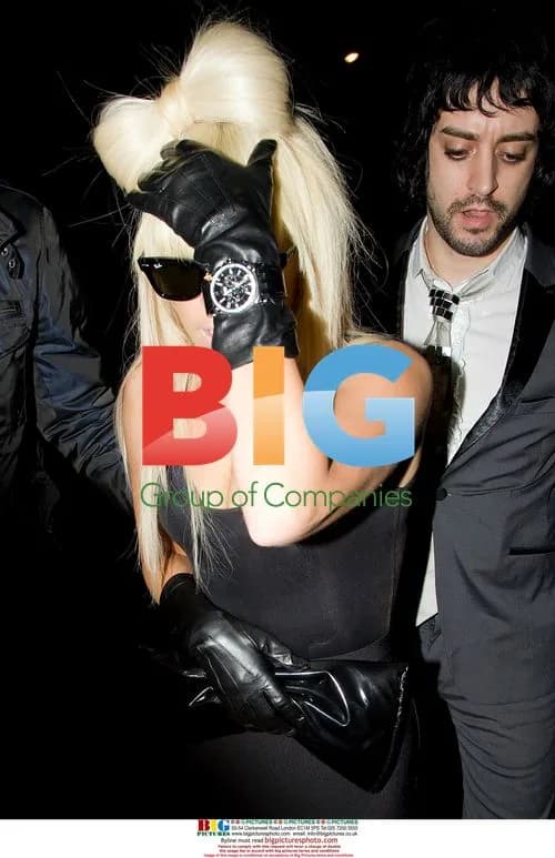 Lady Gaga arrives at Punk event in London