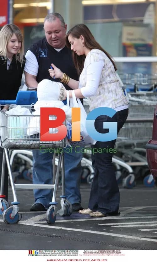 Charlotte Church out shopping with kids