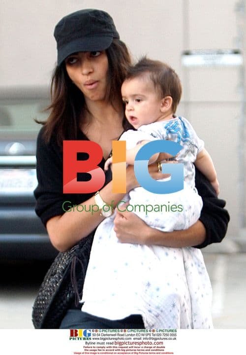 Camila Alves and Levi leaving store in Beverly Hills