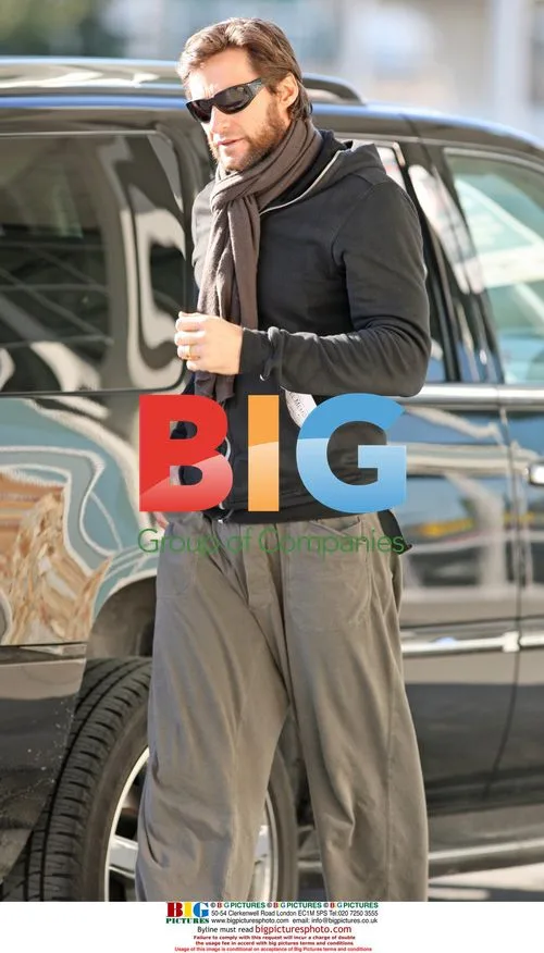 Hugh Jackman Departs Vancouver Airport