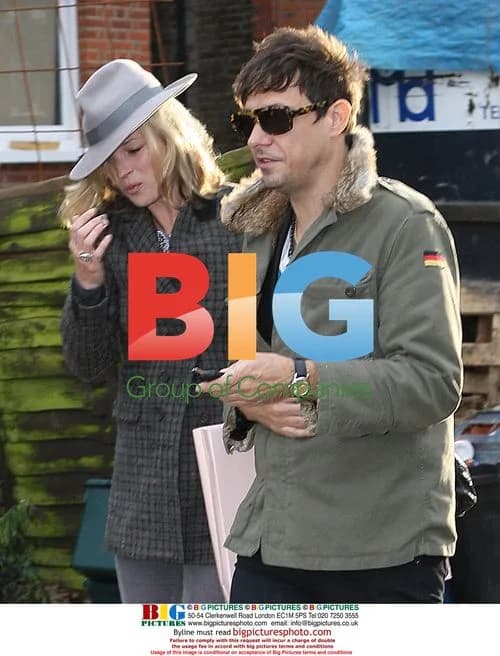 Kate Moss and Jamie Hince leaving London home
