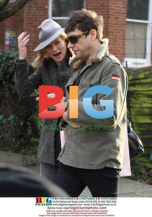 Kate Moss and boyfriend Jamie Hince leave London home