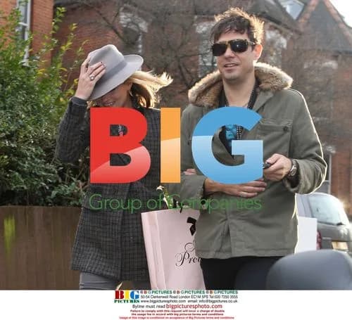 Kate Moss and Jamie Hince leaving in London