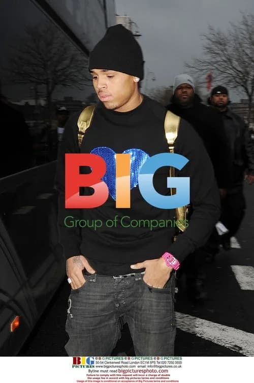 Chris Brown Leaving Hotel in Dublin, 2009