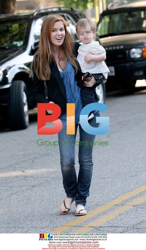 Isla Fisher and daughter Olive at Beverly Hills Park