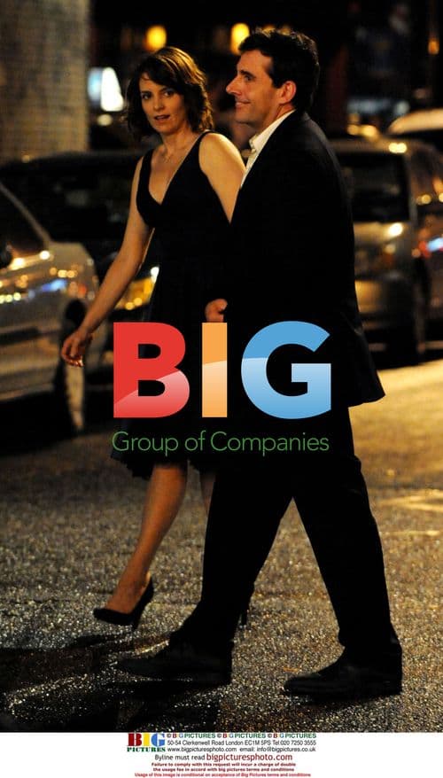 Steve Carell and Tina Fey on 'Date Night' set