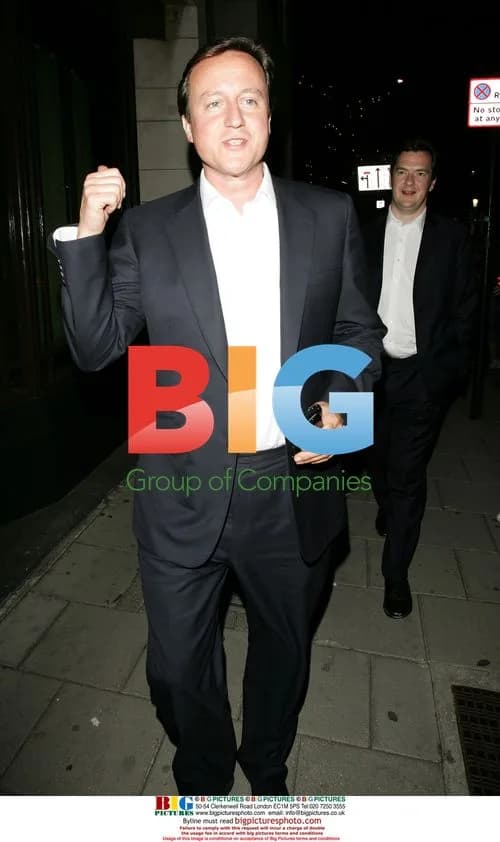 Tory leader David Cameron leaves Dorchester Hotel