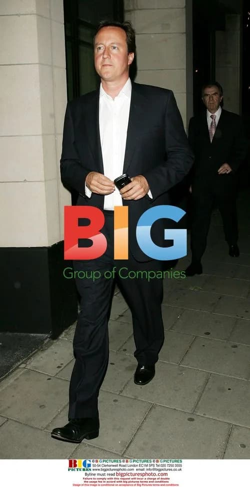 David Cameron leaving Dorchester Hotel