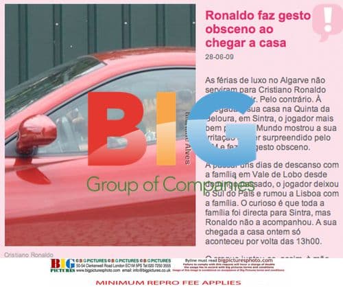 Cristiano Ronaldo breaks car window