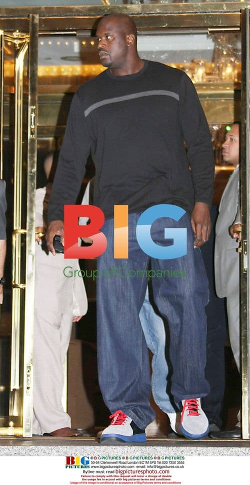 NBA star Shaquille O'Neal arrives at hotel in NYC