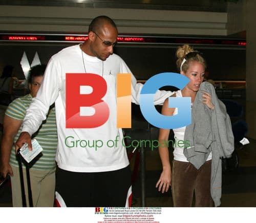 Newlyweds Kendra Wilkinson and Hank Baskett Depart LAX
