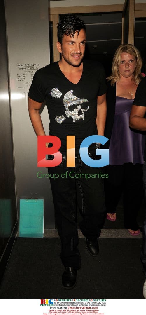 Peter Andre at Nobu afterparty