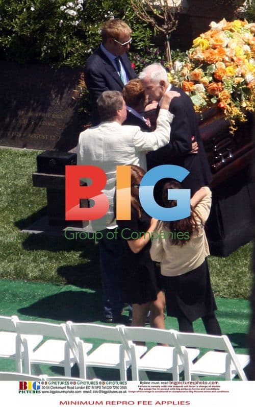 Farrah Fawcett's funeral in LA