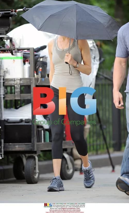 Hilary Swank on set of "The Resident"