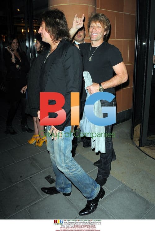 Jon Bon Jovi and Richie Sambora Leaving Ciprianis