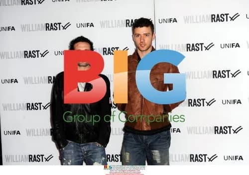 Trace Ayala and Justin Timberlake at William Rast party