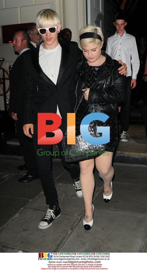 Kelly Osbourne and Luke Worrall at Sketch