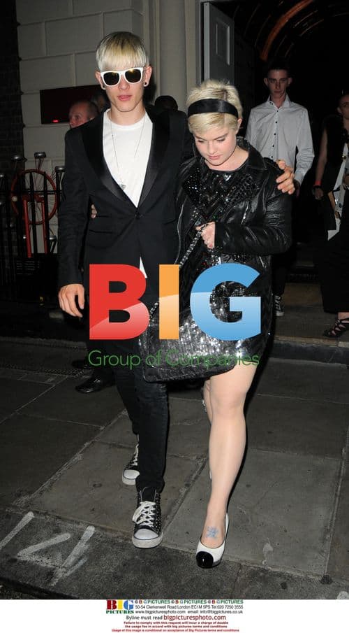 Kelly Osbourne and Luke Worrall at Sketch in London