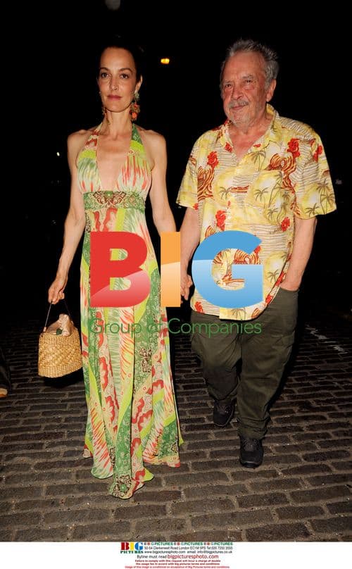 David Bailey and wife Catherine at Prada Congo Benefit Party