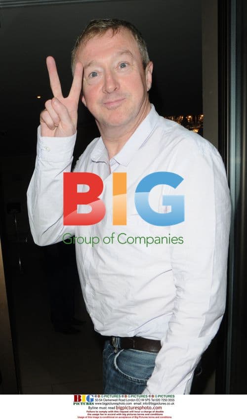 X-Factor Judge Louis Walsh leaves hotel