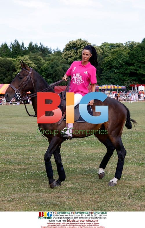 Katie Price at Duke of Essex Polo Match