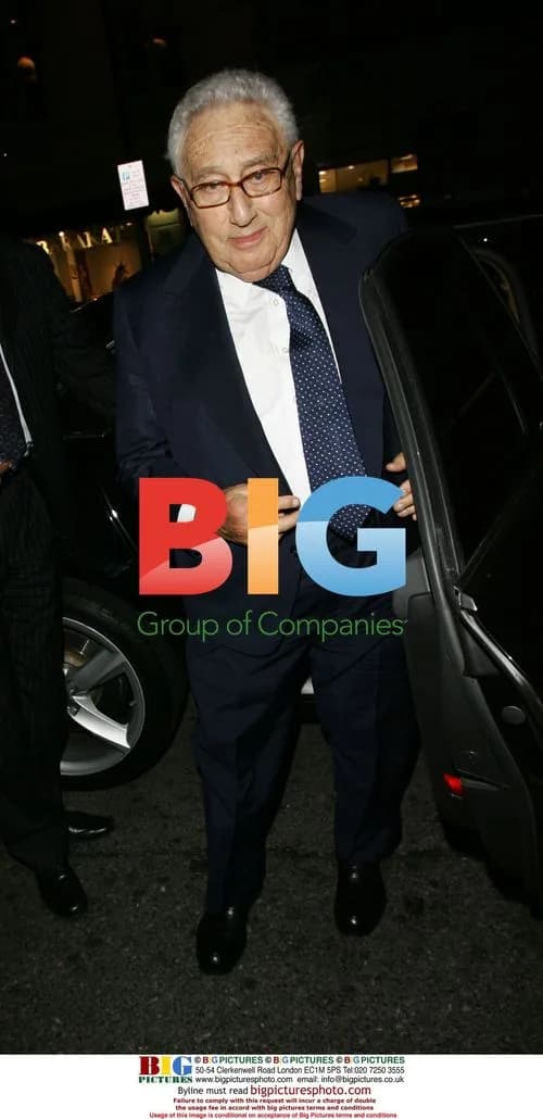 Henry Kissinger Returning to London Hotel