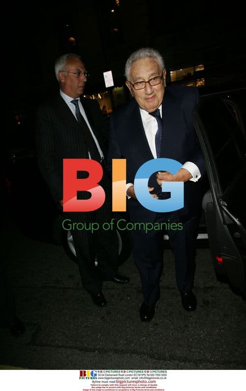 Henry Kissinger Returns to London Hotel