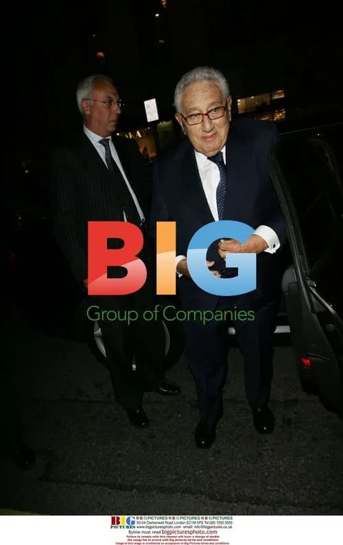 Henry Kissinger Returns to London Hotel