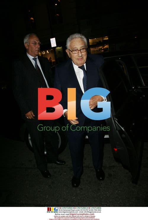Henry Kissinger Returning to London Hotel
