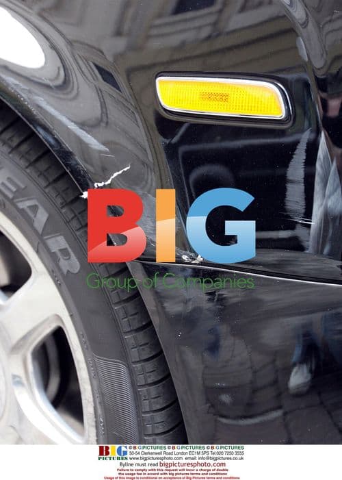 Simon Cowell's Rolls Royce Damaged in Manchester