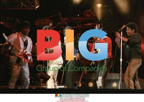 Michael Jackson and the Jacksons at Victory Tour in Vancouver