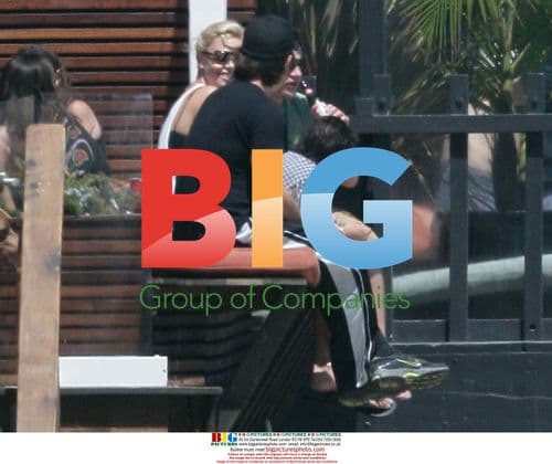 Charlize Theron and Stuart Townsend at Malibu Beach