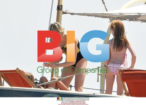 Prince Albert II, Charlene Wittstock, and Princess Caroline in Saint Tropez