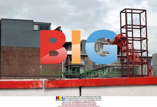 Crane collapse on apartment building in Liverpool