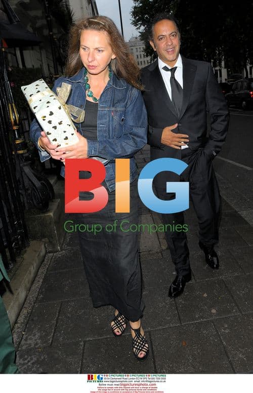 Actor Jimmi Harkishin at wedding in London