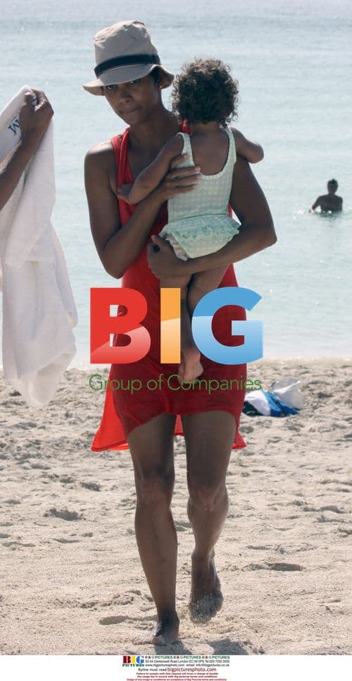Halle Berry on holiday with family in Miami