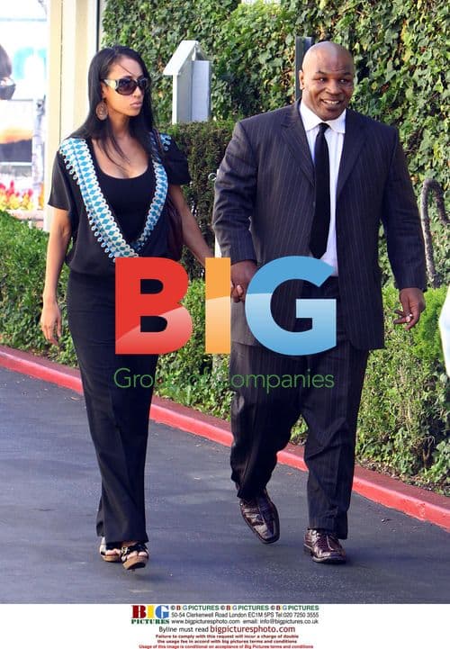 Mike Tyson and wife Lakiha Spicer seen in West Hollywood