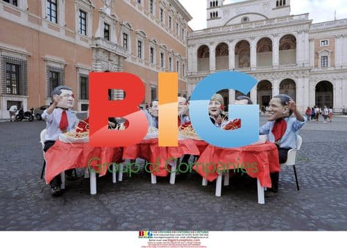 Oxfam protest against G8 in Rome