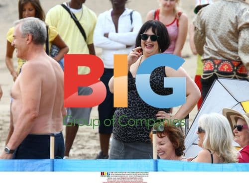 Gavin and Stacey TV show filming on beach