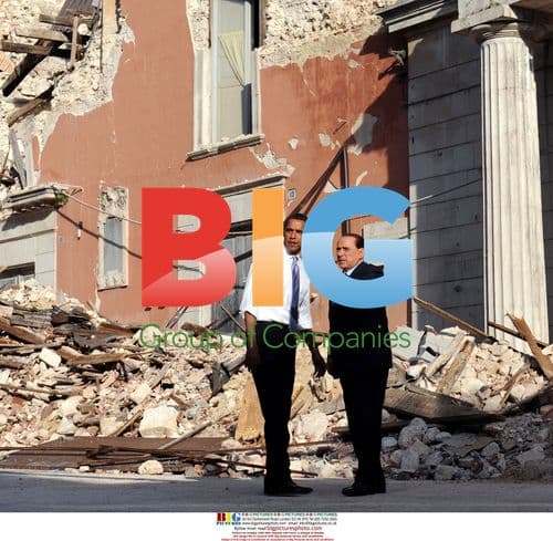 Obama and Berlusconi visit Aquila rubble