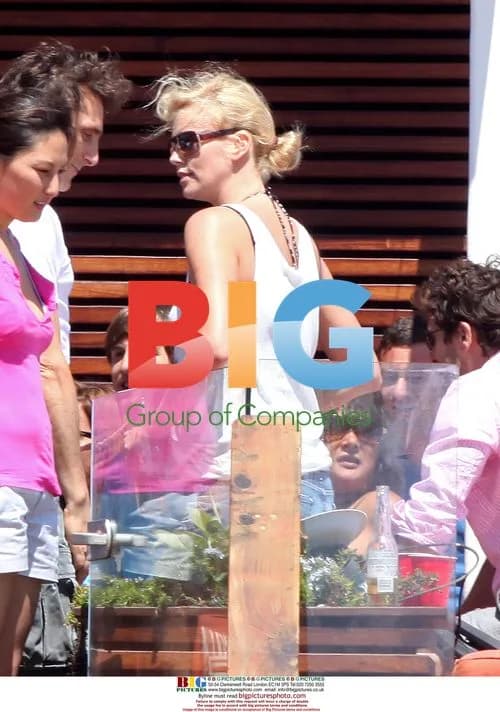 Charlize Theron Entertains Friends