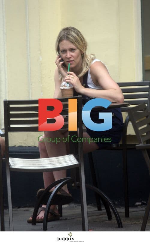 Edith Bowman and Tom Smith with baby in London