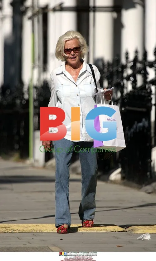 Honour Blackman spotted in London